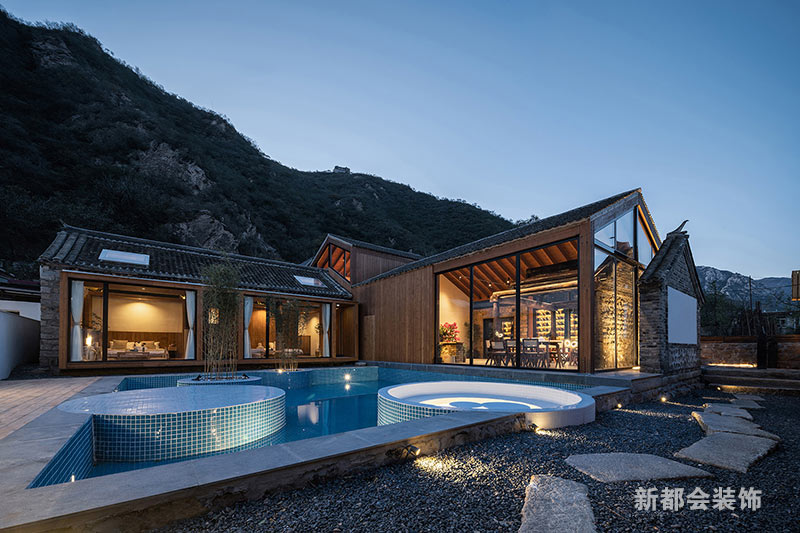 院內(nèi)泳池與休閑區(qū)，年輕人的向往