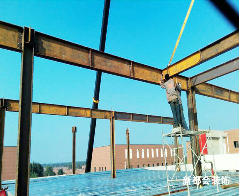 鋼結構施工現場拍攝