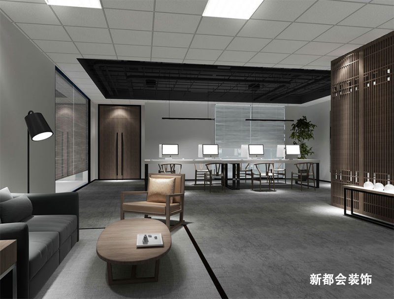 中式傳統式辦公室裝修風格