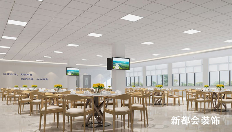 服裝廠食堂裝修