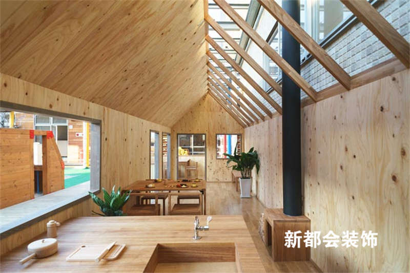 100㎡少兒教育機構裝修設計