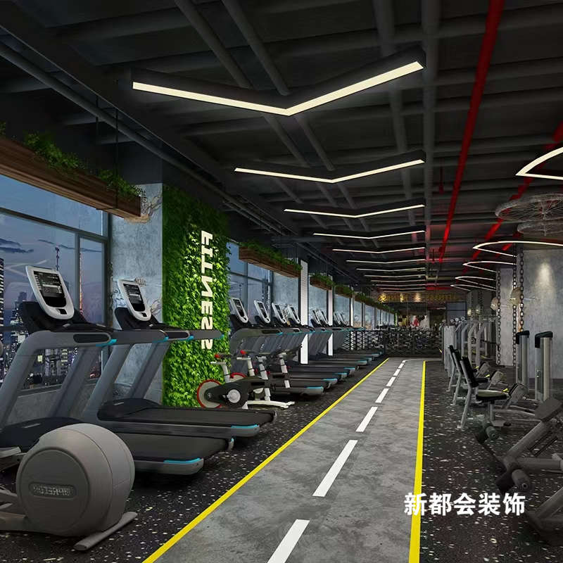 1000㎡健身中心裝修效果