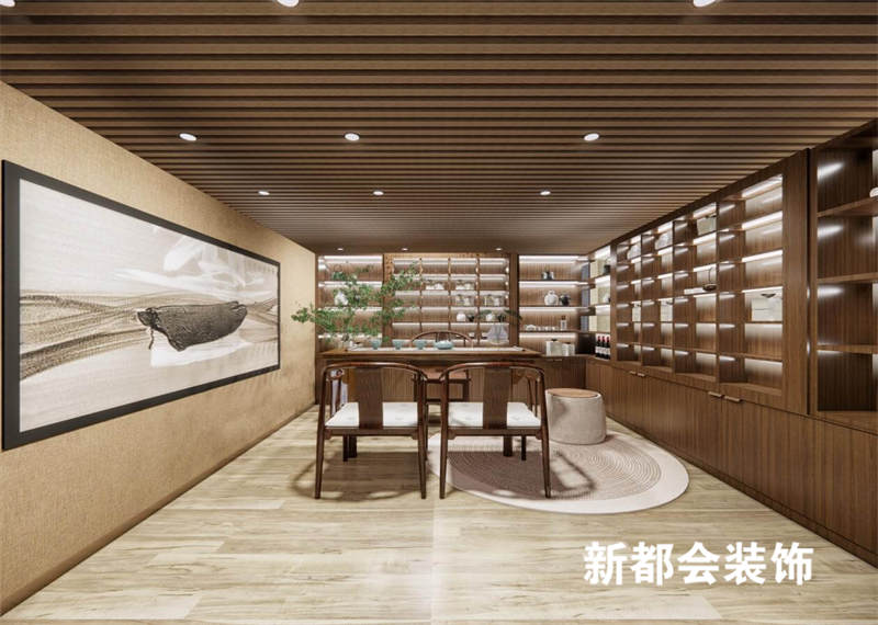 350㎡休閑餐廳中式茶館