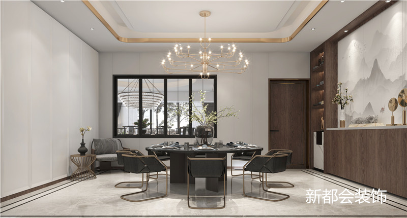 新中式風(fēng)格別墅裝飾設(shè)計